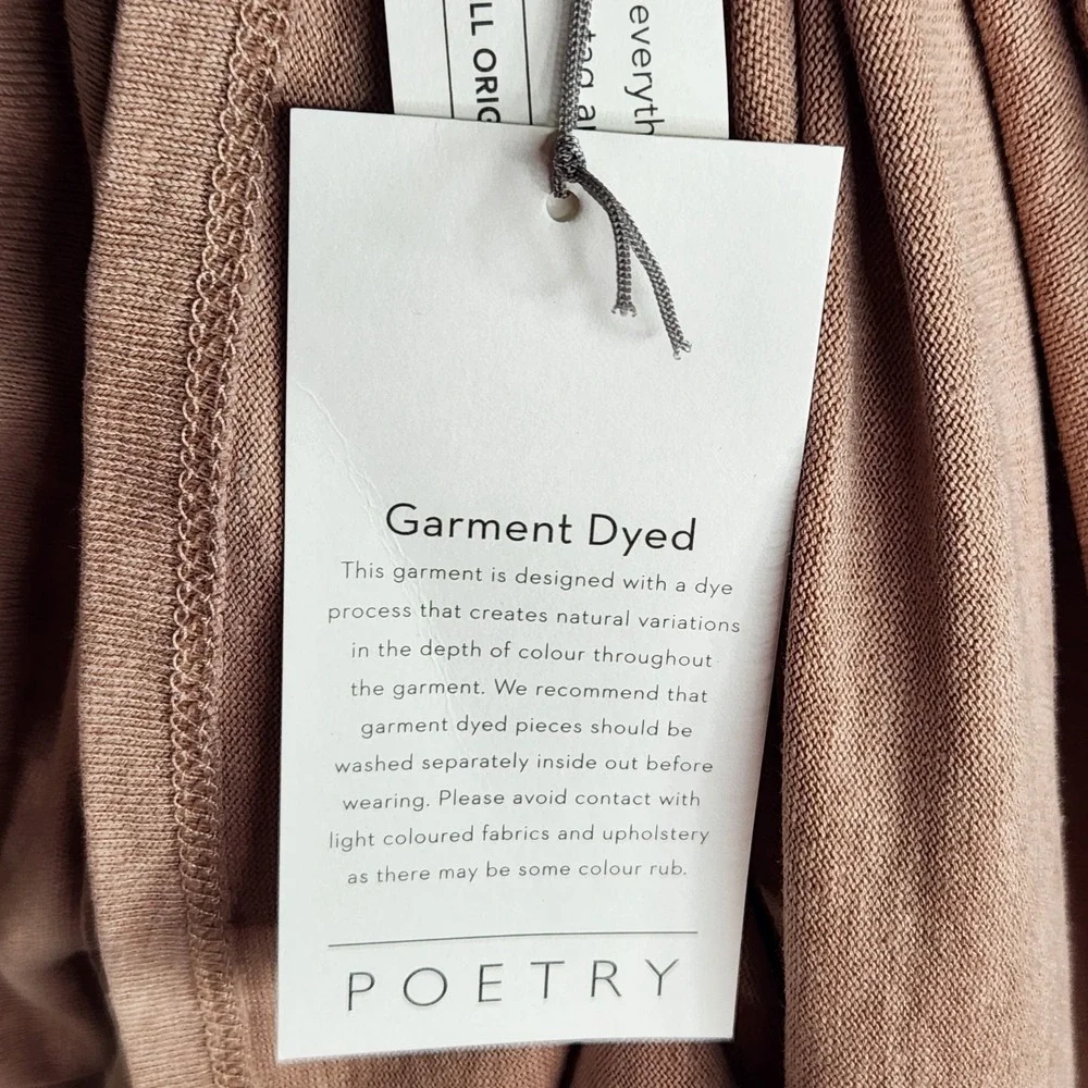 Poetry Maxi Skirt Womens Size 18‎ Knit A-Line Hemp Cotton Garment Dyed Pink Clay - Picture 12 of 14